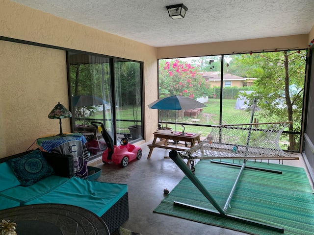 view of sunroom / solarium