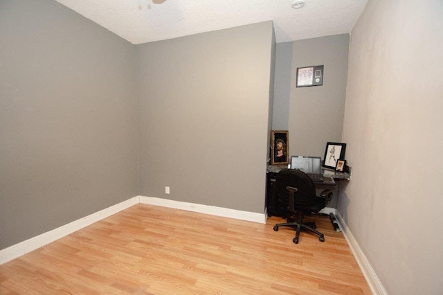 office featuring light hardwood / wood-style flooring