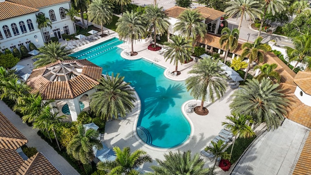 view of pool with a patio