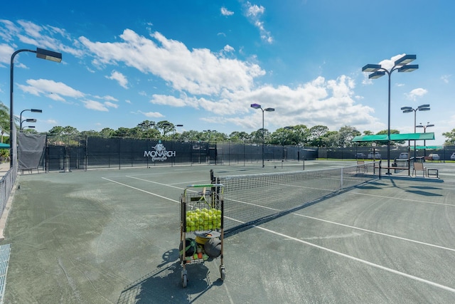 view of tennis court