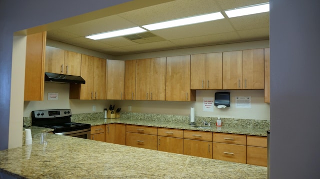 hall with a textured ceiling