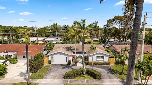 bird's eye view featuring a residential view