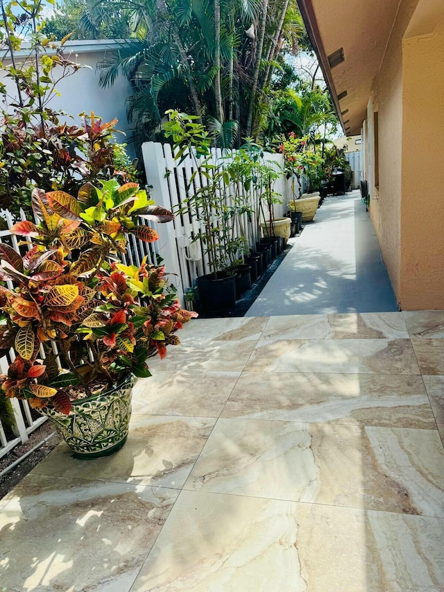 view of patio / terrace with fence