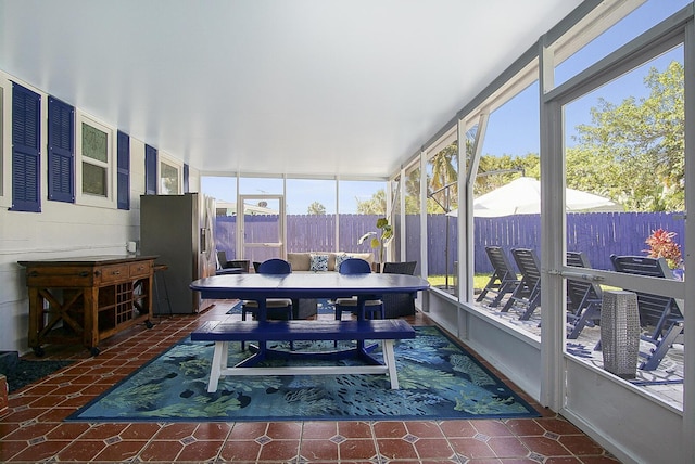 view of sunroom / solarium