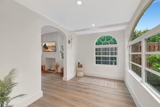 interior space featuring light hardwood / wood-style floors