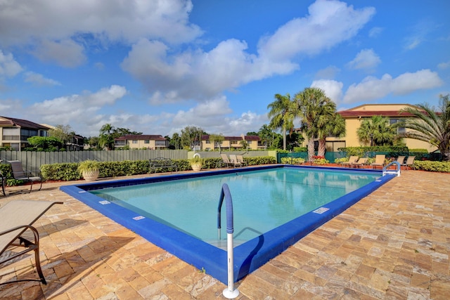 view of pool with a patio