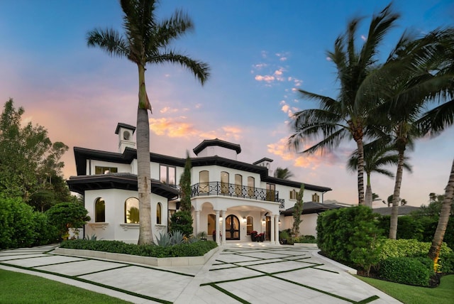 exterior space with a balcony