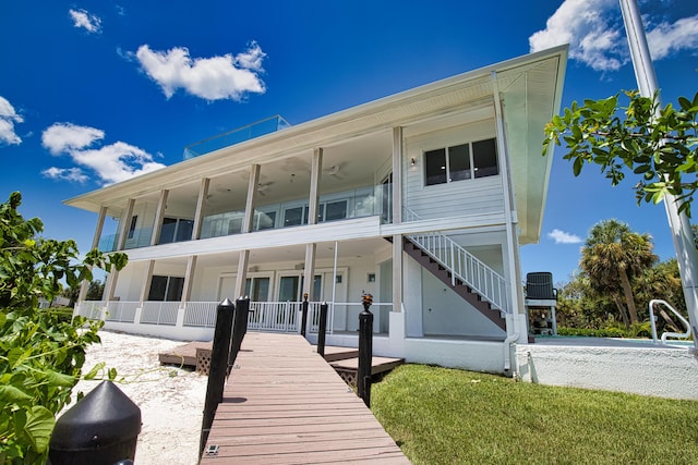13064 Via Flavia, Placida, FL 33946 - view of front facade featuring a patio area and french doors