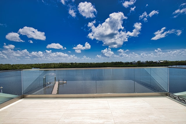 view of dock