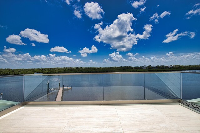 13064 Via Flavia, Placida, FL 33946 - balcony featuring a dock and boat lift
