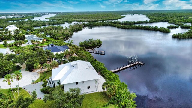 13064 Via Flavia, Placida, FL 33946 - aerial view of a nearby body of water and a forest