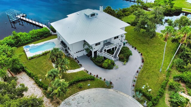 13064 Via Flavia, Placida, FL 33946 - view of subject property with a large body of water and a pool