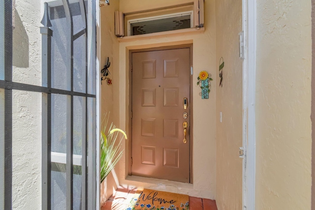 view of exterior entry