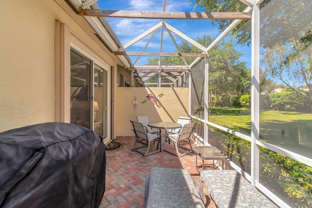 view of sunroom / solarium