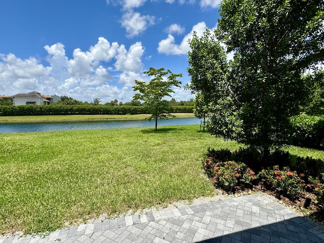 view of water feature