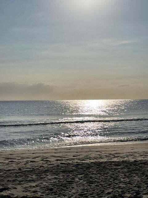 property view of water featuring a view of the beach