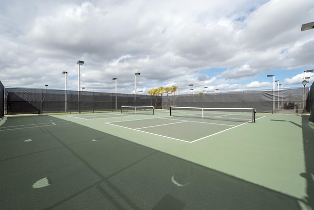 view of tennis court