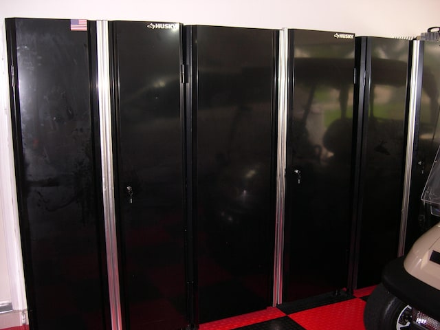 details with black refrigerator