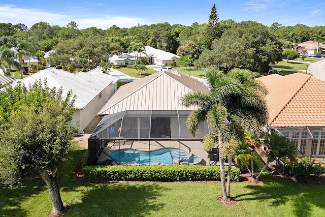 bird's eye view featuring a residential view