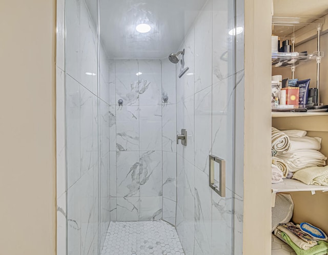 bathroom with an enclosed shower