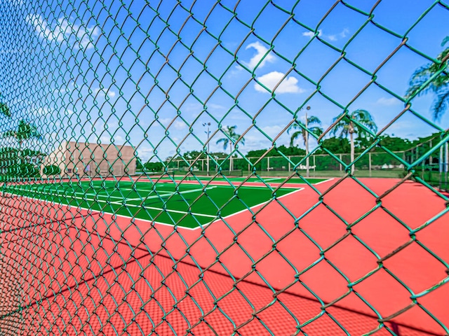 view of sport court