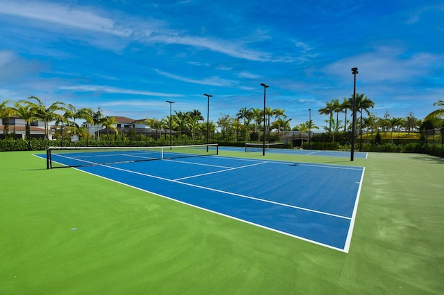 view of tennis court