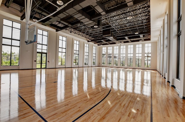 view of basketball court