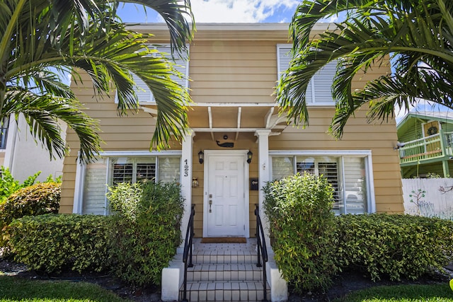 view of front of home