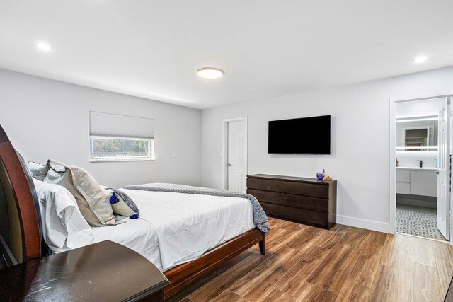 view of tiled bedroom