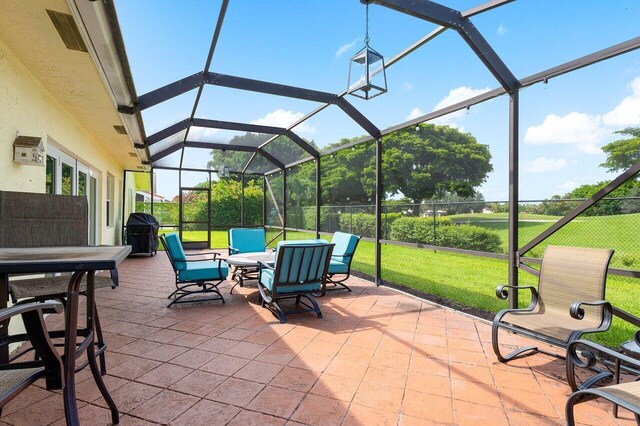 view of sunroom / solarium