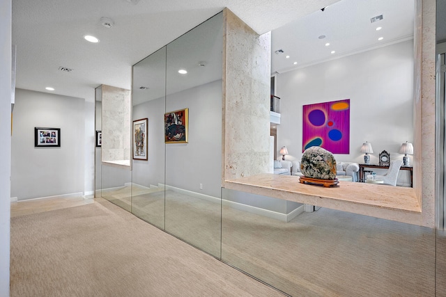 bathroom featuring a textured ceiling