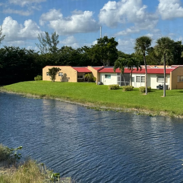 view of water feature