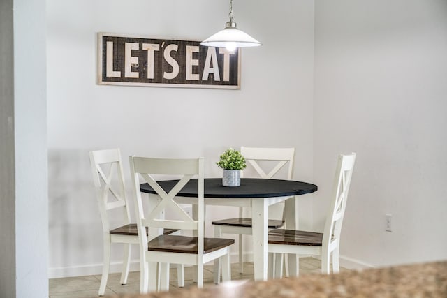 view of dining space