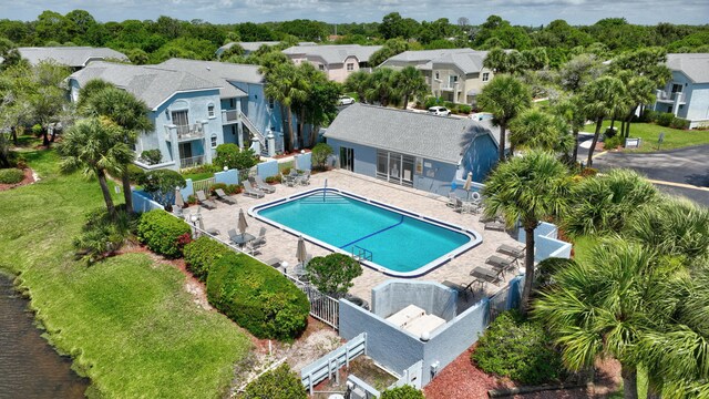 view of pool with a patio