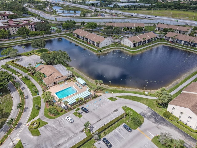 3593 Crab Apple Trl Unit C, Lake Worth, FL 33467 - bird's eye view of a nearby body of water and a pool