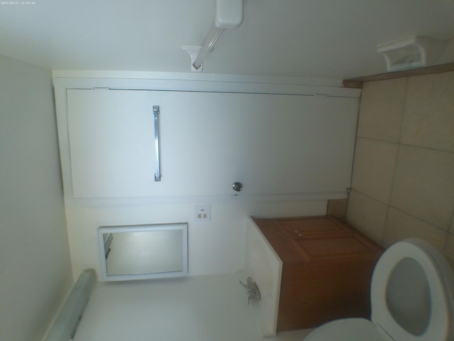 bathroom featuring toilet