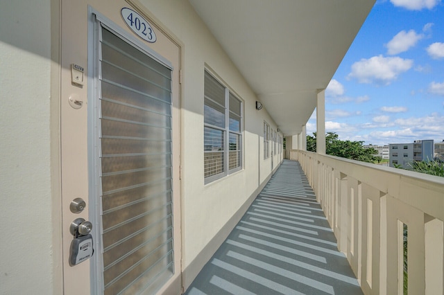 view of balcony