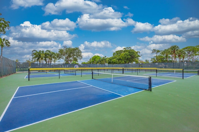 view of tennis court