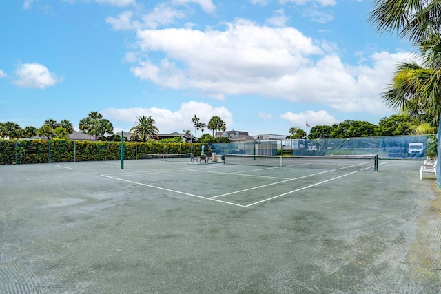 view of tennis court