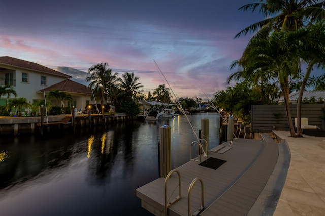 5533 Rico Dr, Boca Raton, FL 33487 - dock featuring a water view