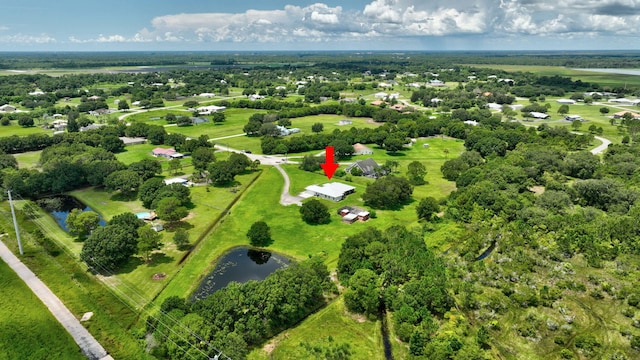 5890 NE 56th Pkwy, Okeechobee, FL 34972 - drone / aerial view featuring a water view