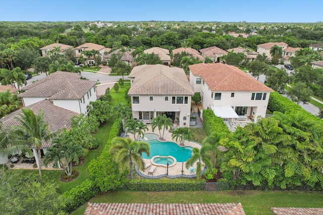 birds eye view of property