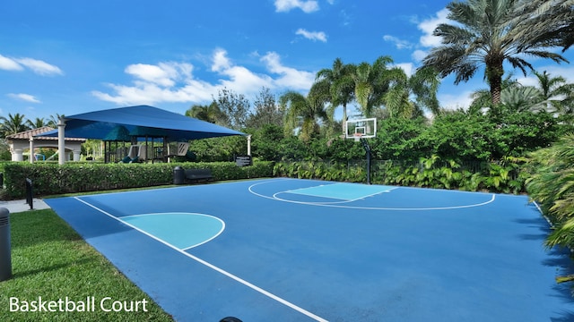 view of sport court