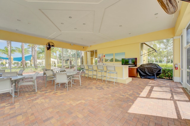 view of sunroom / solarium