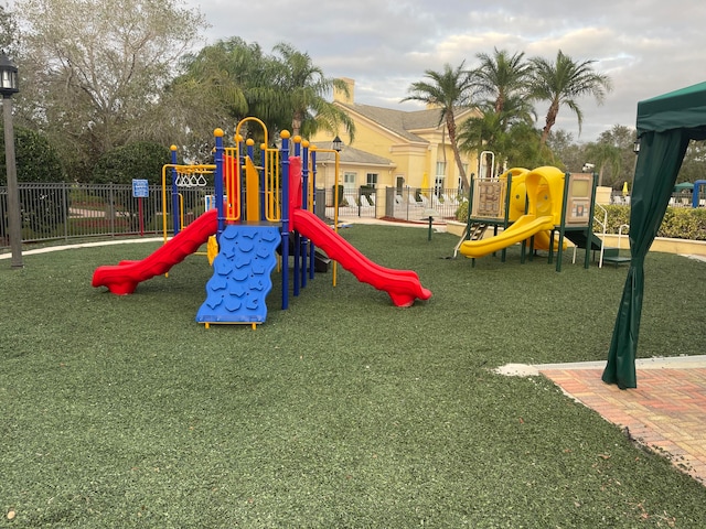 view of jungle gym