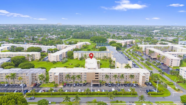 aerial view featuring a view of city