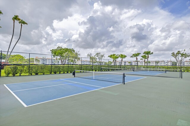 view of tennis court