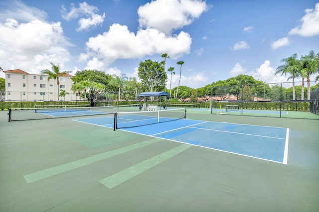 view of tennis court