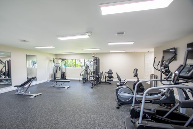 view of exercise room