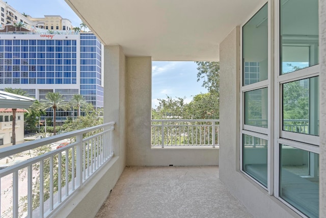 view of balcony